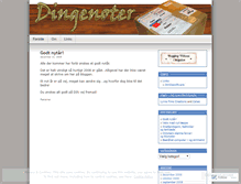 Tablet Screenshot of dingenoter.wordpress.com