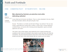 Tablet Screenshot of faithandfortitude.wordpress.com