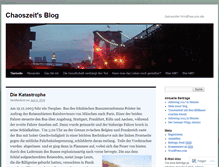 Tablet Screenshot of chaoszeit.wordpress.com