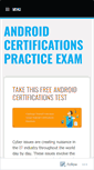 Mobile Screenshot of androidcertifications.wordpress.com