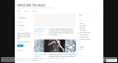 Desktop Screenshot of graceandthemusic.wordpress.com