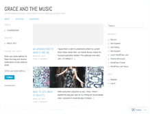 Tablet Screenshot of graceandthemusic.wordpress.com