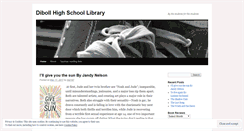 Desktop Screenshot of dibollhslibrary.wordpress.com