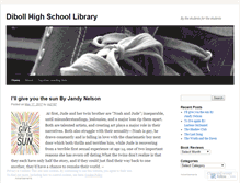 Tablet Screenshot of dibollhslibrary.wordpress.com