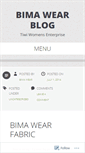 Mobile Screenshot of bimawear.wordpress.com