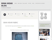 Tablet Screenshot of bimawear.wordpress.com