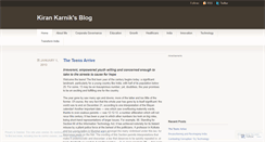 Desktop Screenshot of kirankarnik.wordpress.com