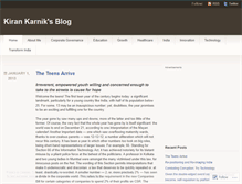 Tablet Screenshot of kirankarnik.wordpress.com