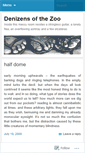 Mobile Screenshot of denizensofthezoo.wordpress.com