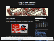 Tablet Screenshot of exquisitecadavers.wordpress.com