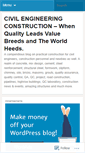 Mobile Screenshot of civilconstructionresourcez.wordpress.com