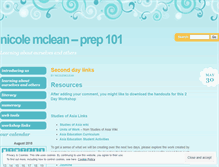 Tablet Screenshot of nicolemclean.wordpress.com