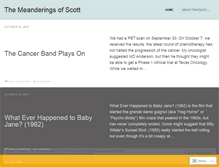 Tablet Screenshot of meanderingsofscott.wordpress.com