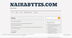 Desktop Screenshot of nairabytes.wordpress.com