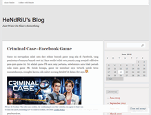 Tablet Screenshot of hendriusman.wordpress.com