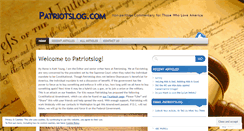 Desktop Screenshot of patriotslog.wordpress.com