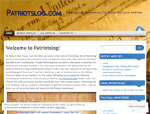 Tablet Screenshot of patriotslog.wordpress.com
