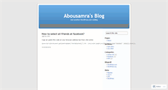 Desktop Screenshot of abousamra.wordpress.com