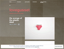 Tablet Screenshot of lovegusset.wordpress.com