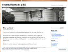 Tablet Screenshot of mosthauntedman.wordpress.com