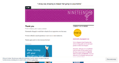 Desktop Screenshot of nineteen80shop.wordpress.com