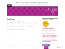 Tablet Screenshot of nineteen80shop.wordpress.com