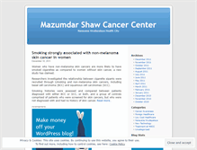 Tablet Screenshot of mazumdarshawcancercenter.wordpress.com