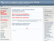 Tablet Screenshot of aboutpipes.wordpress.com