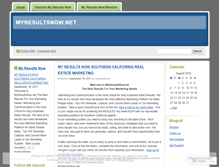 Tablet Screenshot of myresultsnow.wordpress.com