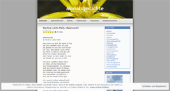 Desktop Screenshot of monatsgedicht.wordpress.com
