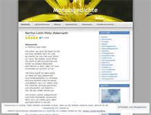 Tablet Screenshot of monatsgedicht.wordpress.com