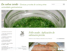 Tablet Screenshot of ensalsaverde.wordpress.com