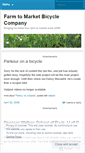 Mobile Screenshot of farmtomarketbikes.wordpress.com