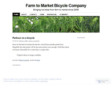 Tablet Screenshot of farmtomarketbikes.wordpress.com