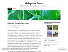 Tablet Screenshot of malaysianbrand.wordpress.com