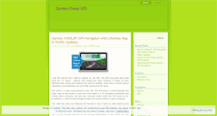 Desktop Screenshot of garmincheapgps.wordpress.com