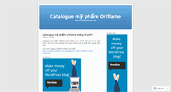 Desktop Screenshot of catalogueoriflame.wordpress.com