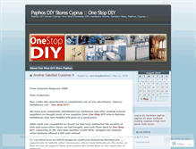 Tablet Screenshot of onestopdiystore.wordpress.com