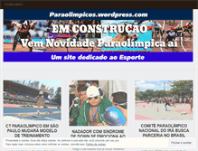Tablet Screenshot of paraolimpicos.wordpress.com