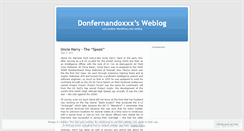 Desktop Screenshot of donfernandoxxx.wordpress.com