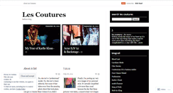 Desktop Screenshot of lescoutures.wordpress.com