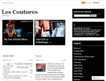 Tablet Screenshot of lescoutures.wordpress.com