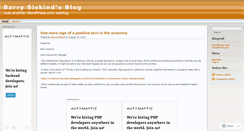 Desktop Screenshot of barrysiskind.wordpress.com