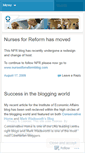 Mobile Screenshot of nursesforreform.wordpress.com