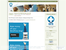 Tablet Screenshot of nursesforreform.wordpress.com