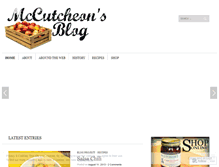 Tablet Screenshot of mccutcheonsblog.wordpress.com
