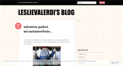 Desktop Screenshot of leslievalerdi.wordpress.com