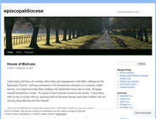 Tablet Screenshot of episcopaldiocese.wordpress.com