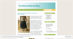 Desktop Screenshot of modestmaternity.wordpress.com