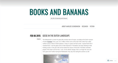 Desktop Screenshot of booksandbananas.wordpress.com